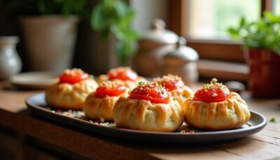 Délicieux Mini Feuilletés Tomate et Sésame : Une Recette Légère et Savoureuse