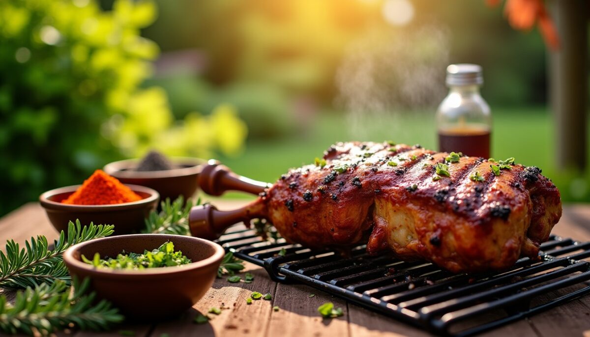 Cuissot de porcelet grillé au barbecue : guide complet des recettes, temps de cuisson et températures idéales