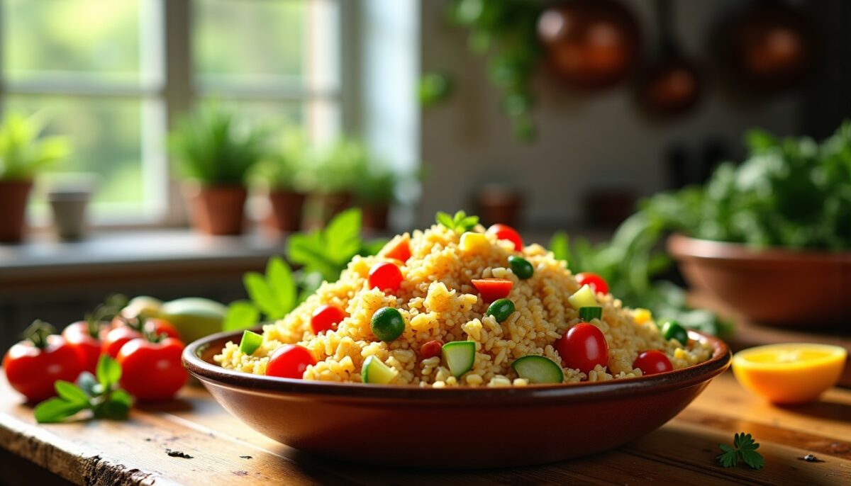 Les secrets des grands-mères pour sublimer une salade de riz estivale et la rendre irrésistible