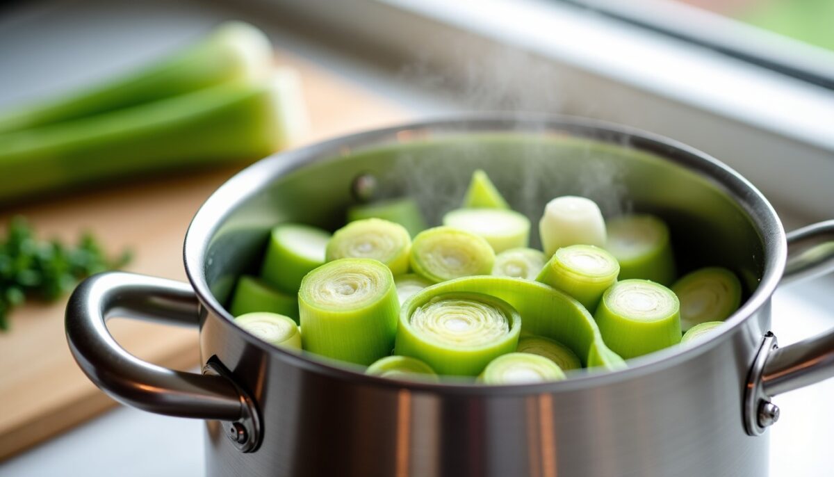Maîtrisez la cuisson des poireaux à la cocotte-minute : conseils pratiques et durée idéale