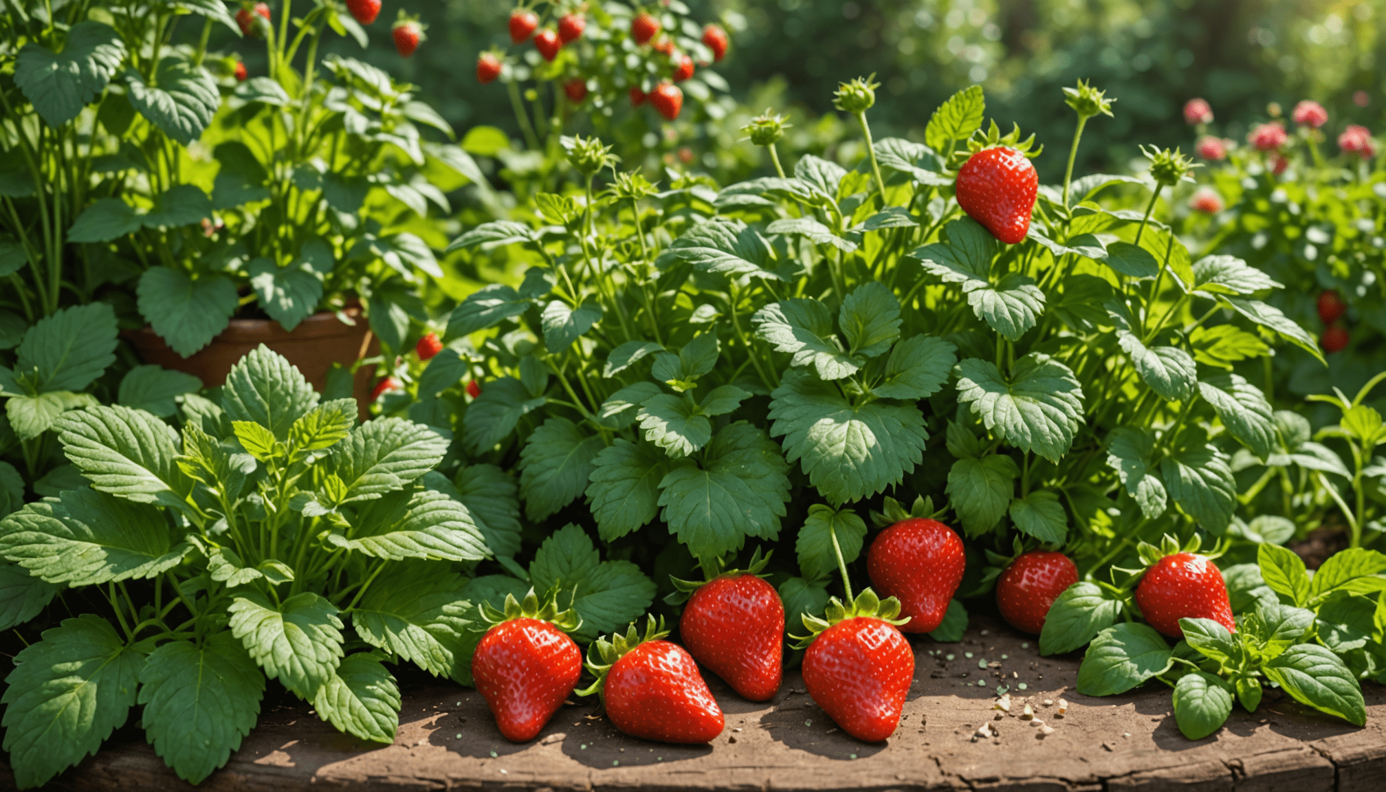 découvrez comment cultiver quatre herbes aromatiques à proximité de vos fraises pour intensifier leur saveur. transformez votre jardin en un véritable havre de délices culinaires grâce à des associations de plantes judicieuses qui sublimeront vos récoltes.