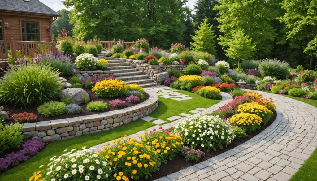 découvrez nos astuces et inspirations pour aménager un jardin en pente. transformez votre espace extérieur en un lieu harmonieux et fonctionnel, grâce à des conseils pratiques et des idées créatives qui allient esthétique et ergonomie.