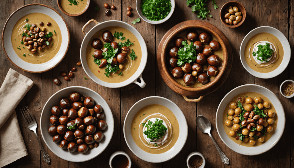 explorez la richesse des saveurs automnales avec ces 5 recettes savoureuses à base de châtaignes. parfaites pour réchauffer vos soirées, ces plats vous invitent à célébrer la saison avec gourmandise. idéales pour convier vos proches autour d'une table conviviale!