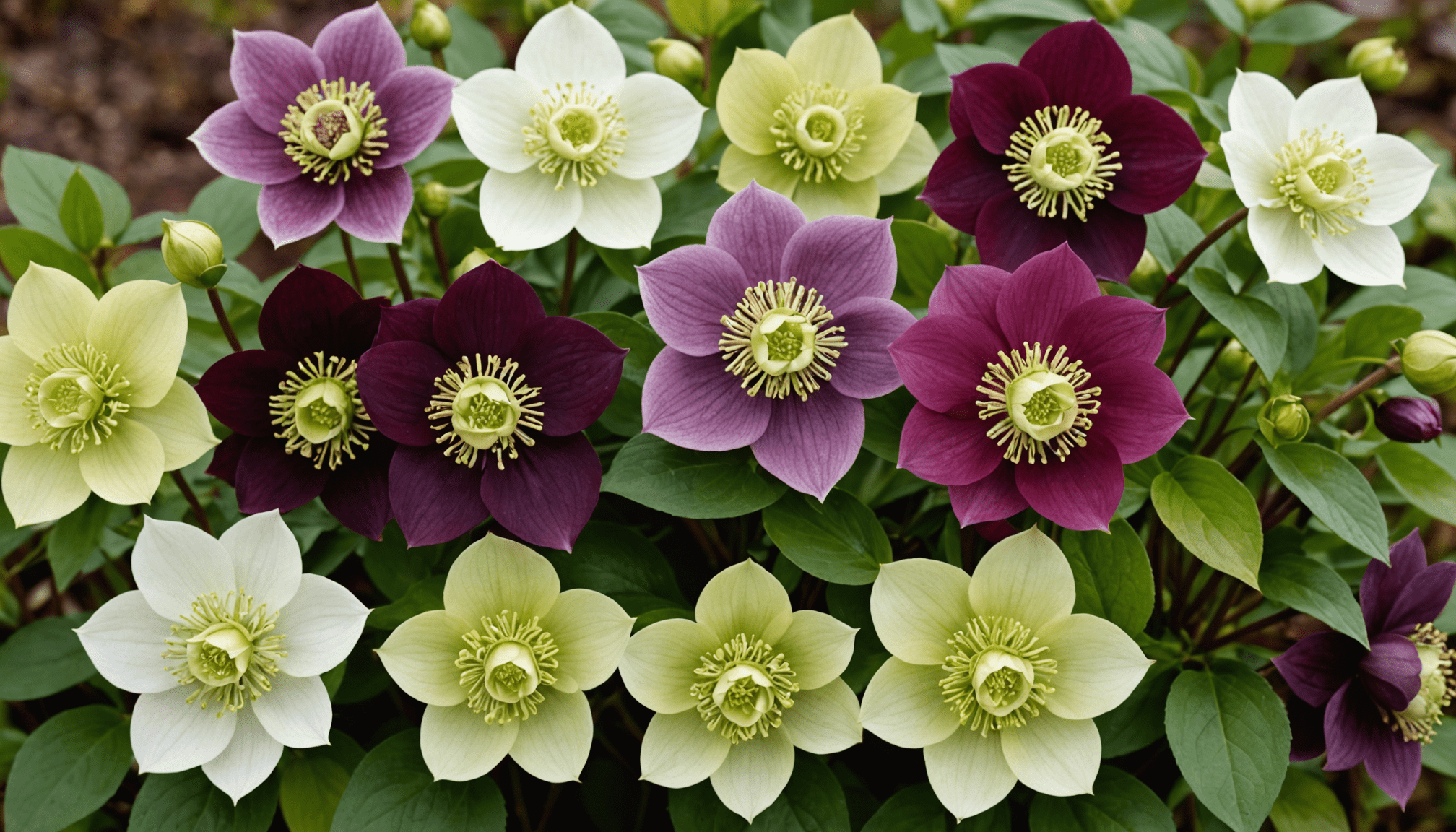 découvrez l’helleborus, la fameuse rose de noël. plantez cette beauté résistante au froid pour illuminer votre jardin d’hiver de ses fleurs éclatantes et durables !
