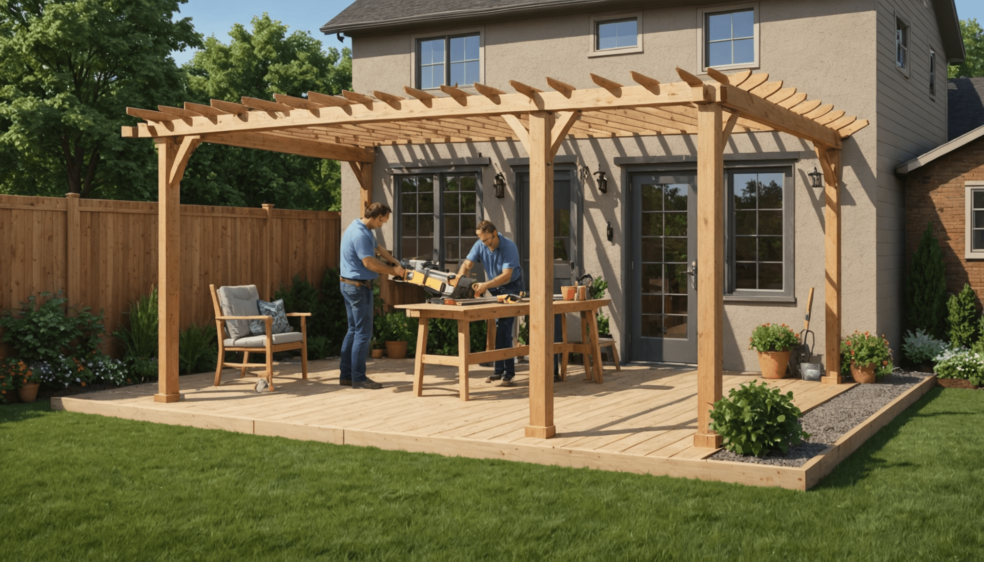 découvrez comment fabriquer votre propre pergola en bois grâce à ce guide pratique : étapes essentielles, conseils, matériaux nécessaires et astuces pour un résultat durable et esthétique.
