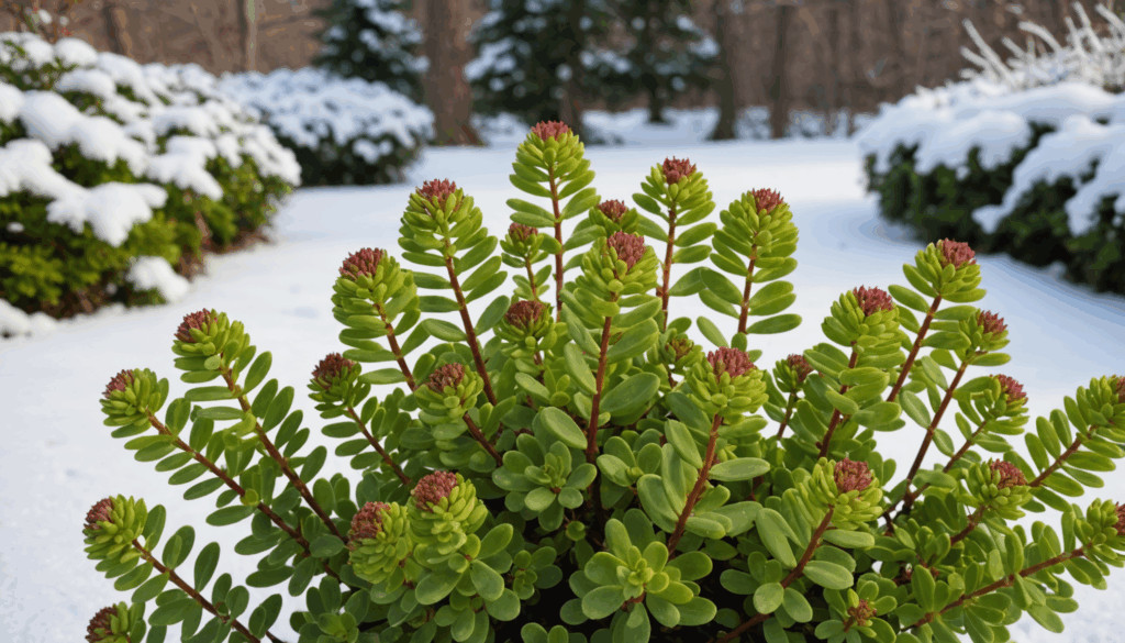 explorez notre sélection de 10 plantes grasses d'extérieur résistantes au gel et faciles à entretenir, idéales pour sublimer votre jardin même en hiver !