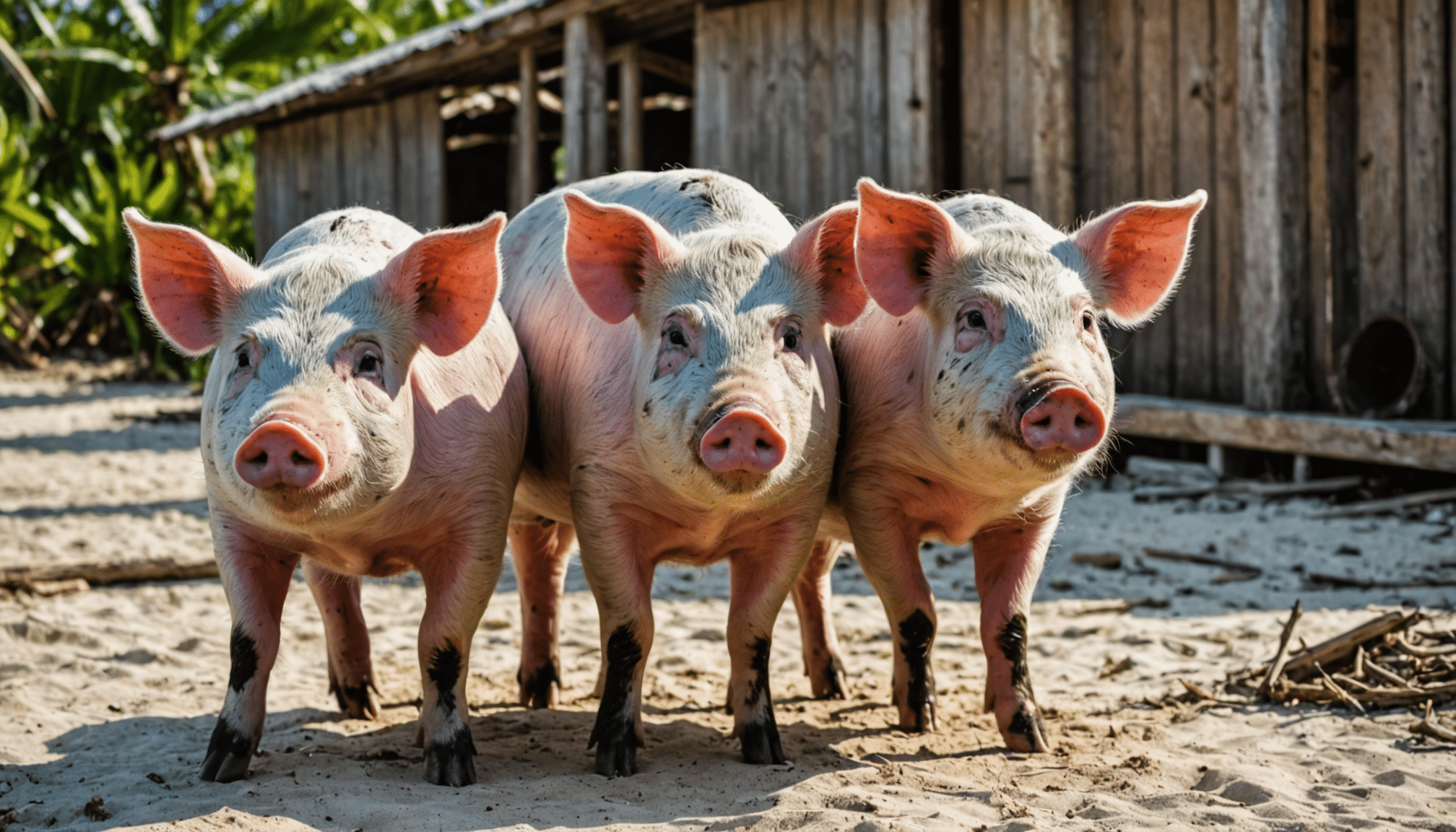 vivez une aventure unique aux bahamas en nagant avec des cochons dans un cadre paradisiaque. découvrez ces animaux charmants dans des eaux cristallines et créez des souvenirs inoubliables lors de cette expérience exceptionnelle.