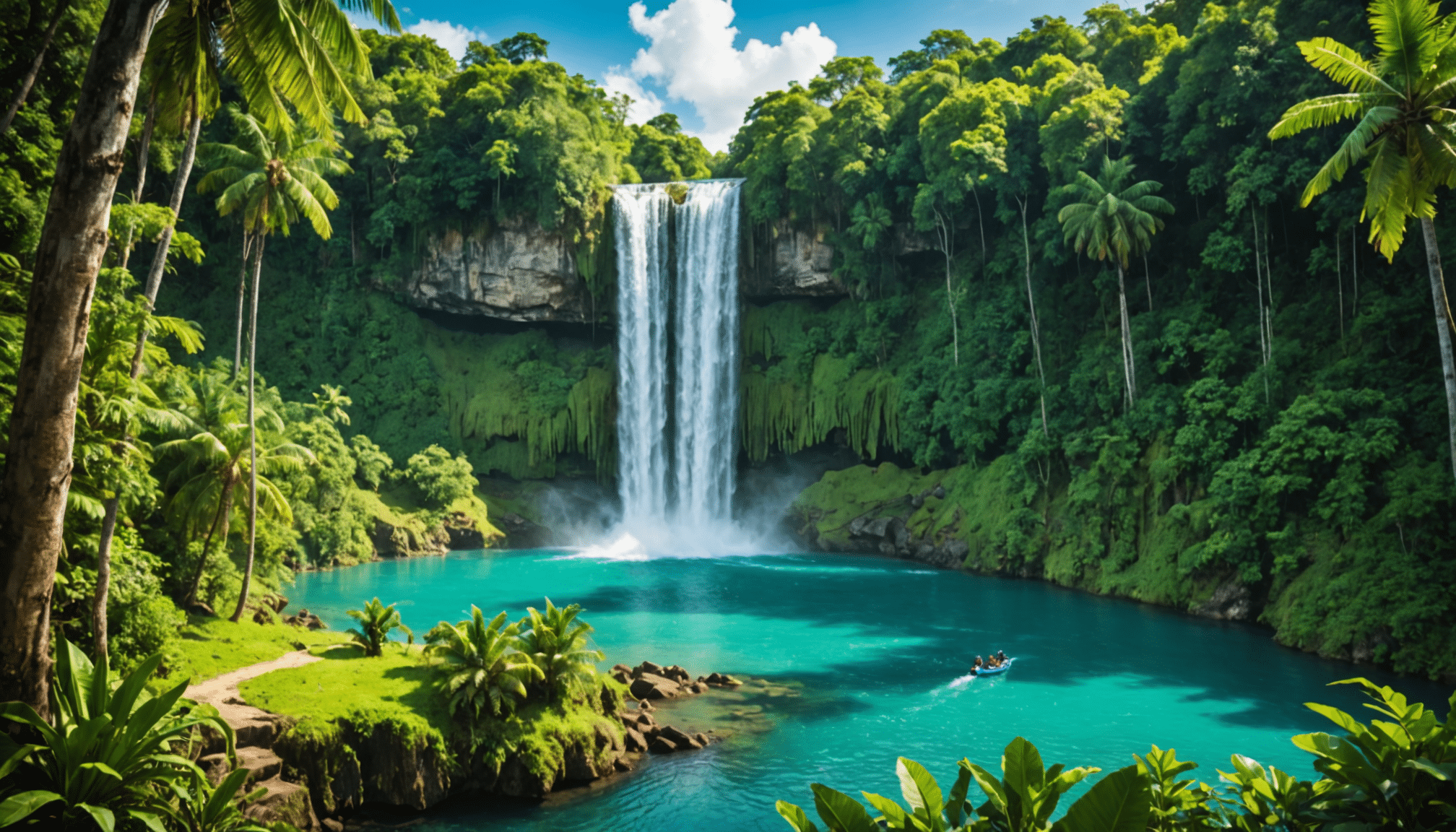 explorez ys falls en jamaïque, un véritable paradis où des cascades majestueuses rencontrent des lagons turquoise. vivez des aventures inoubliables avec nos tyroliennes surplombant ce paysage époustouflant. un lieu idéal pour les amoureux de la nature et les amateurs de sensations fortes !