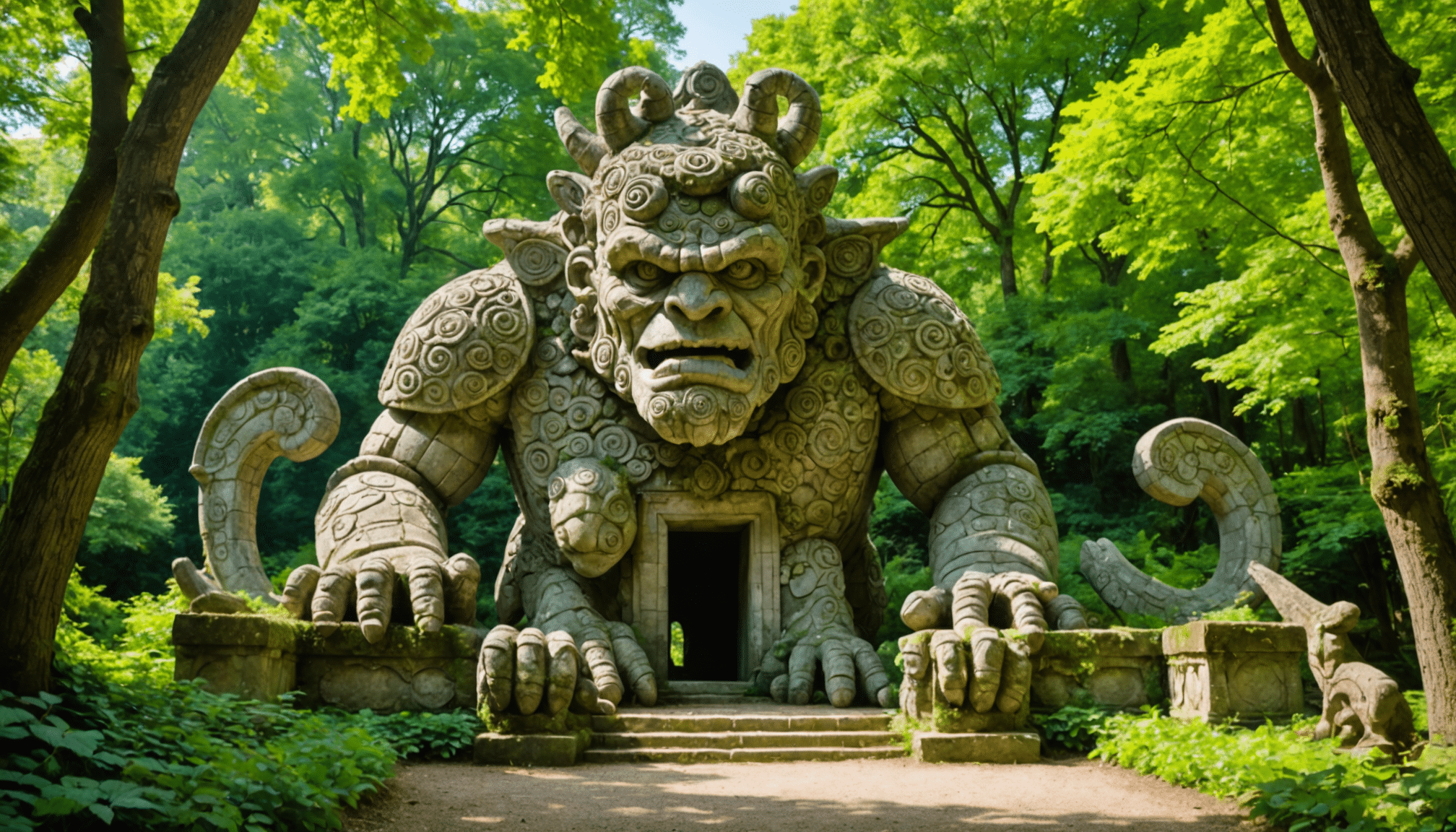 explorez le parc des monstres de bomarzo, une merveille italienne où des sculptures étranges et fascinantes peuplent un jardin mystique. un lieu unique qui éveille la curiosité et invite à l'émerveillement.