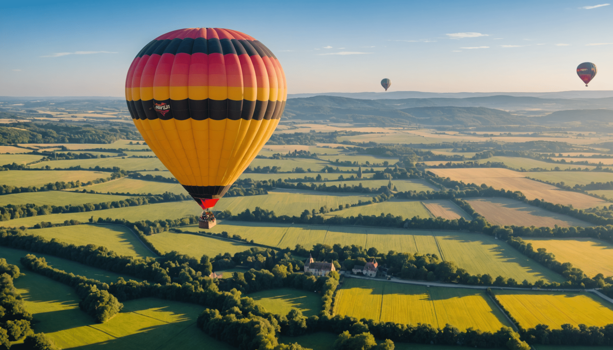 élevez-vous au-dessus des paysages enchanteurs et vivez une expérience inoubliable avec notre balade en montgolfière. offrez-vous ce moment unique pour admirer la beauté du ciel et créer des souvenirs mémorables.