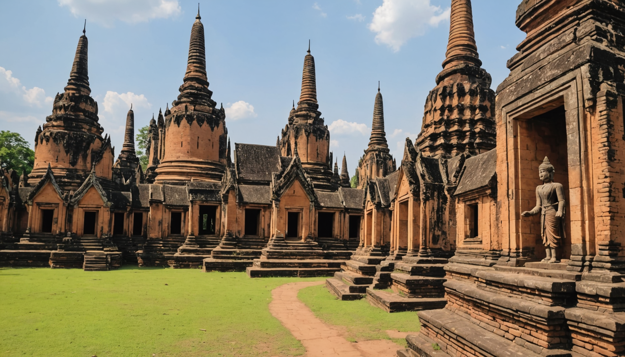 découvrez sukhothai, un trésor méconnu de la thaïlande, avec ses temples antiques, ses paysages paisibles et son riche patrimoine culturel. partez à la découverte de ce site inscrit à l’unesco, loin des foules, pour un voyage authentique.