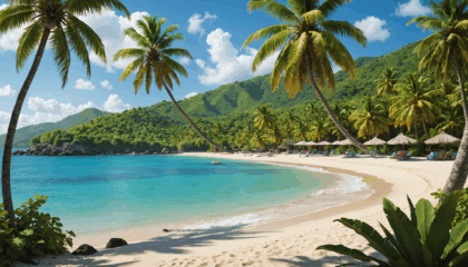 explorez la plage de la caravelle en guadeloupe, un véritable paradis aux eaux turquoise et sable blanc, idéal pour des vacances inoubliables sous le soleil des caraïbes.