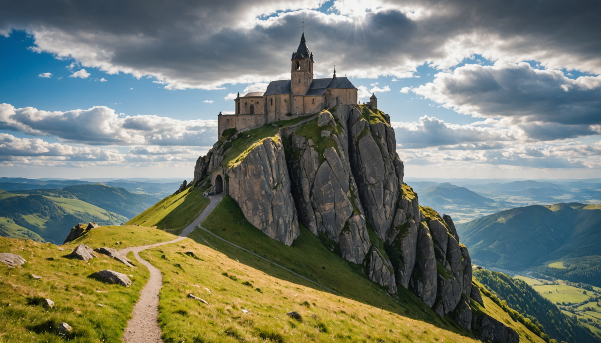 partez à la découverte du rocher saint-michel d’aiguilhe, un site exceptionnel situé près du puy-en-velay. explorez son histoire fascinante, son patrimoine unique et son panorama à couper le souffle lors d’une visite inoubliable.