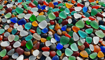 explorez la fascinante plage de verre à fort bragg, californie : un site unique où des galets de verre colorés remplacent le sable, offrant un spectacle naturel étonnant aux visiteurs en quête d’aventure et de beautés insolites.