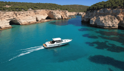 partez à la découverte d’ibiza lors d’une aventure en bateau : explorez ses criques secrètes, profitez du soleil, et vivez des moments inoubliables sur la méditerranée.