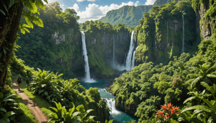 partez à l’aventure aux chutes du carbet ! découvrez des sentiers de randonnée époustouflants, des paysages naturels spectaculaires et vivez une expérience inoubliable en guadeloupe.