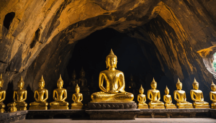 découvrez les grottes de pak ou, un sanctuaire mystique au laos, célèbre pour ses milliers de statues de bouddha nichées dans des cavernes spectaculaires surplombant le mékong. une visite incontournable alliant spiritualité et paysages uniques.