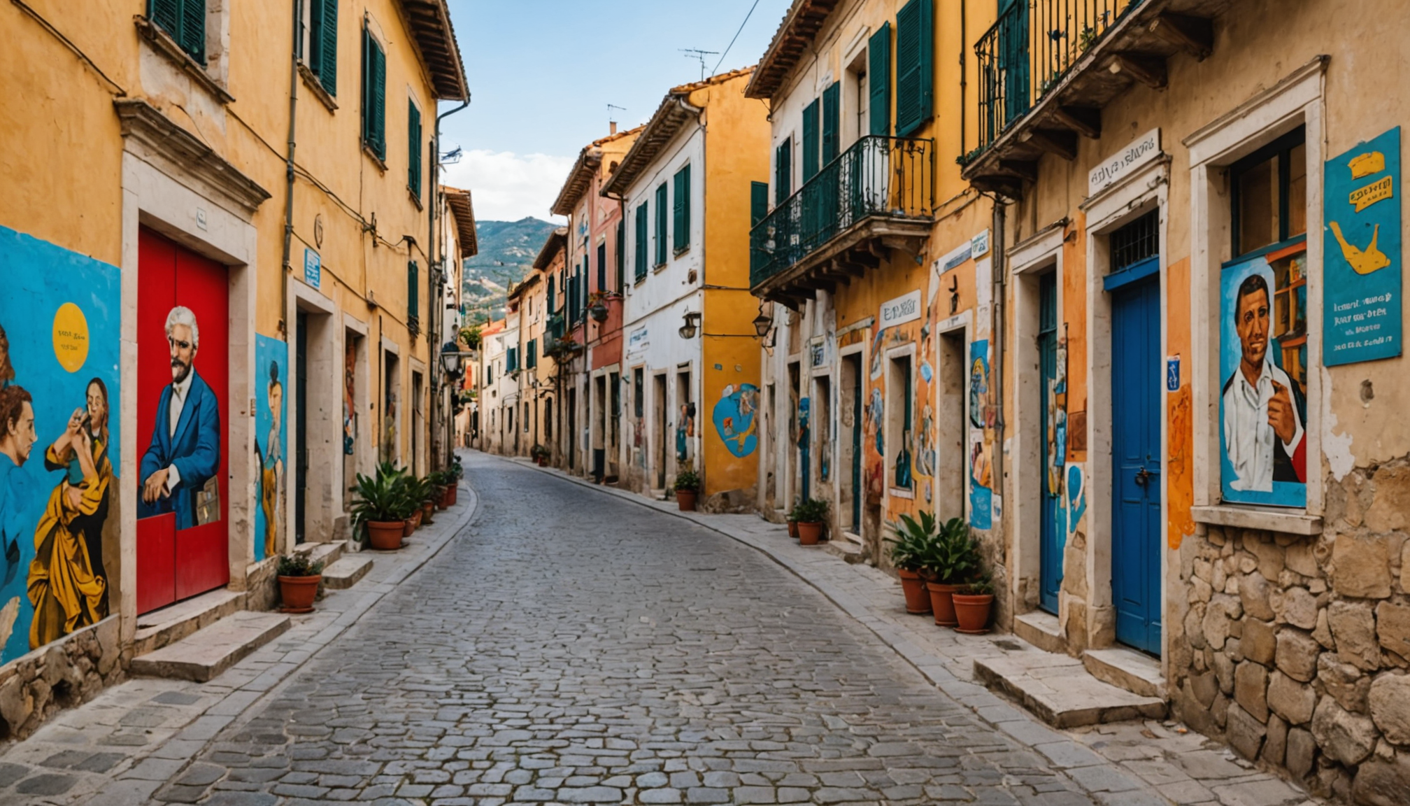 découvrez orgosolo, un véritable musée à ciel ouvert en sardaigne. flânez gratuitement dans ses rues ornées de fresques murales et plongez dans l’histoire et la culture locale à travers des œuvres uniques qui transforment la ville en galerie vivante.