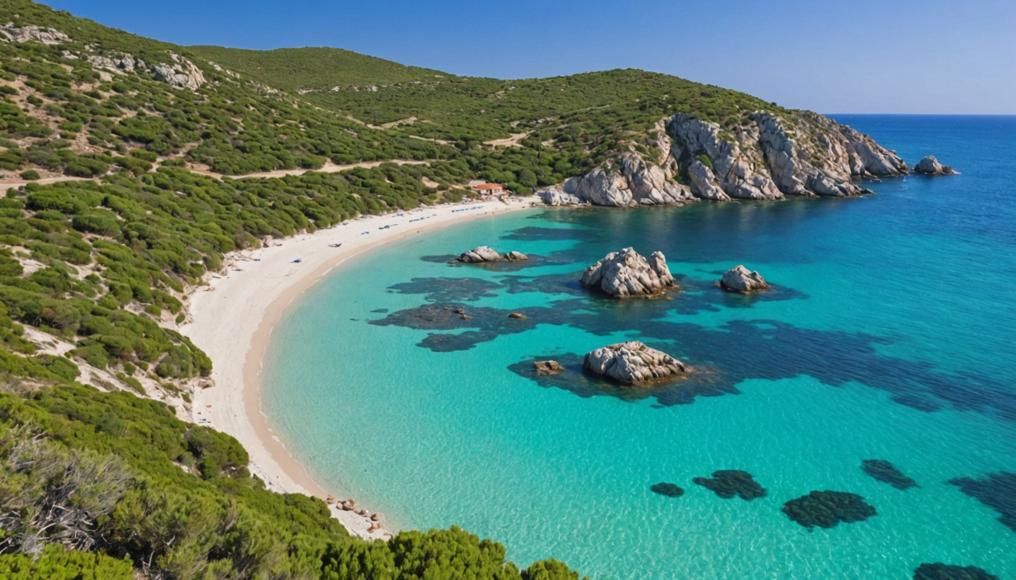 découvrez cala sassari, une plage idyllique en sardaigne, réputée pour ses eaux cristallines et son sable fin. un lieu parfait pour se ressourcer et profiter de la beauté naturelle méditerranéenne.