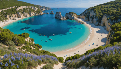 découvrez cala luna, une plage paradisiaque nichée entre mer et falaises en sardaigne, accessible uniquement après une randonnée pittoresque ou une balade en bateau. vivez une aventure inoubliable pour atteindre ce joyau naturel unique.