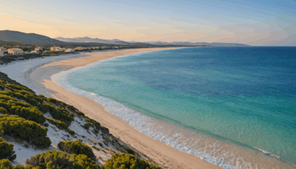 explorez platamona, la plus longue plage de sardaigne : sable doré, eaux cristallines et paysages préservés vous attendent pour une escapade inoubliable au cœur de la méditerranée.