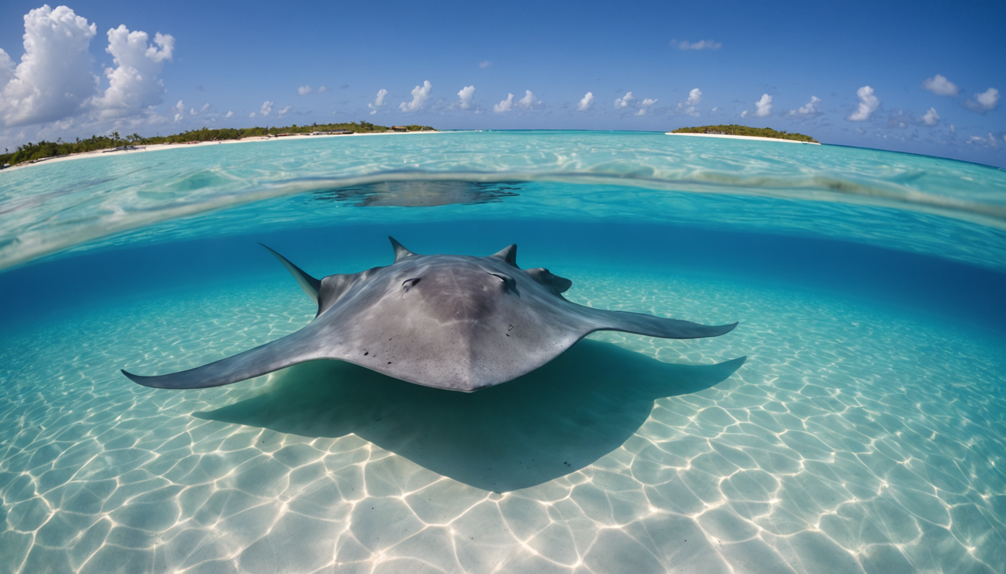 plongez à stingray city à grand cayman et vivez une expérience unique en nageant aux côtés de majestueuses raies dans des eaux cristallines. aventure, émotions et souvenirs inoubliables garantis !