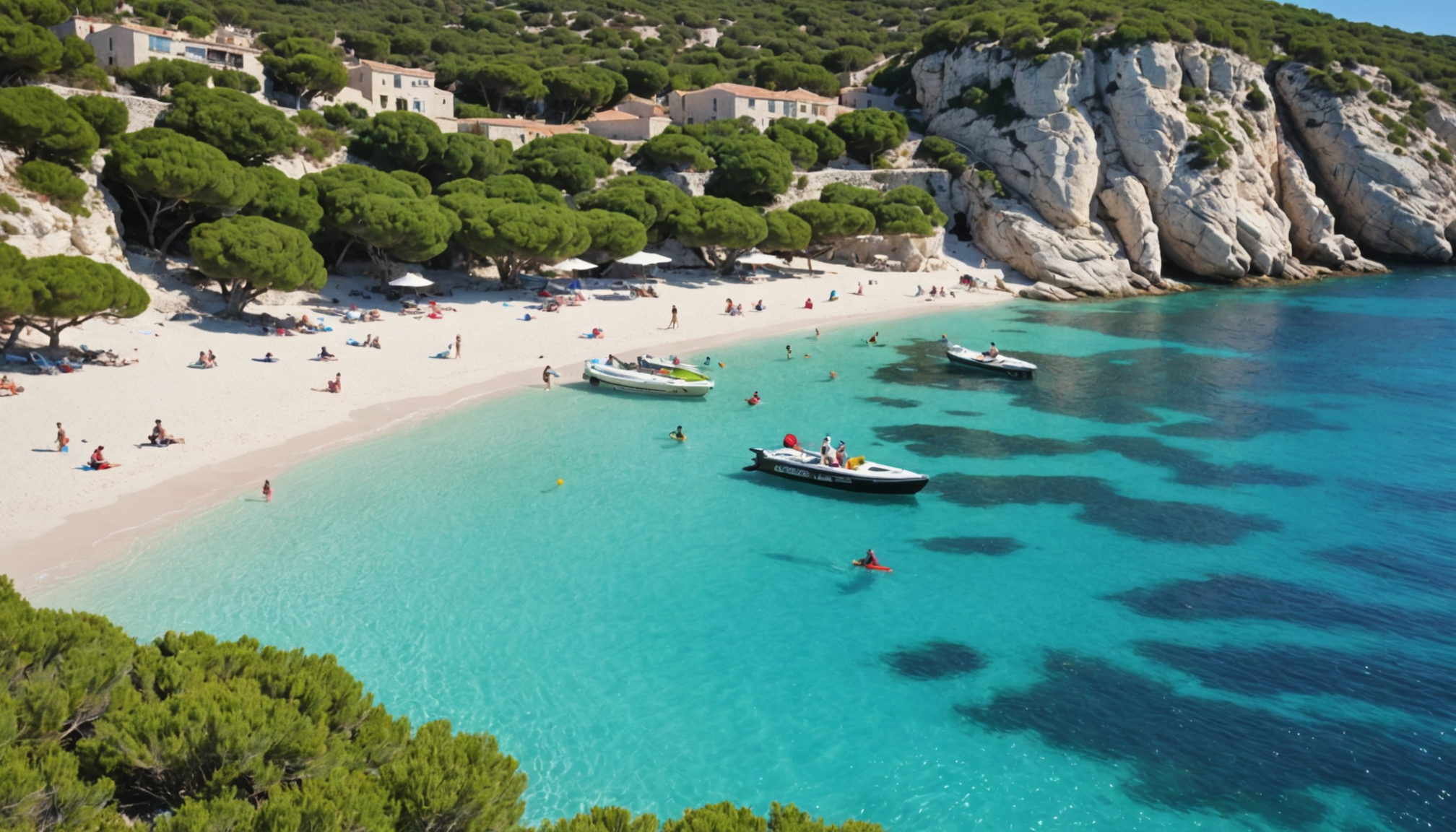 découvrez la plage de piantarella à bonifacio, un lieu idyllique pour se détendre, nager en eaux turquoise et profiter des sports nautiques dans un cadre naturel préservé. idéal pour des moments inoubliables en corse du sud.