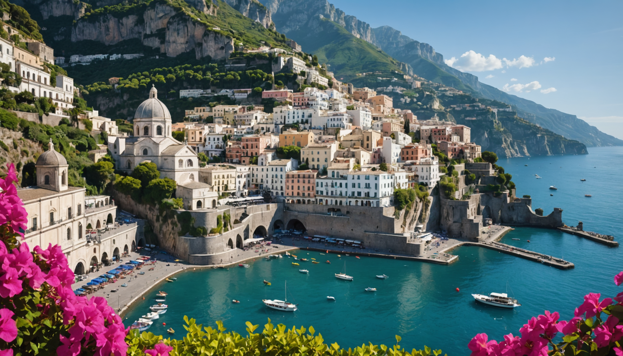 explorez la magnifique côte amalfitaine avec notre guide des 10 sites incontournables à amalfi. partez à la découverte de paysages à couper le souffle, de monuments historiques et d'expériences originales à ne pas manquer lors de votre voyage.