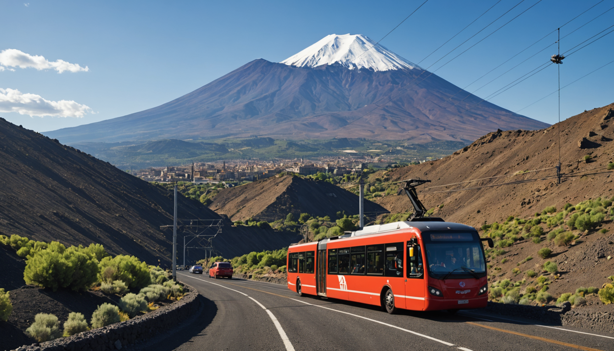 explorez toutes les options pour visiter l'etna : téléphérique, bus, train, 4x4 ou randonnée. comparez les moyens de transport pour vivre une aventure inoubliable sur le célèbre volcan sicilien.