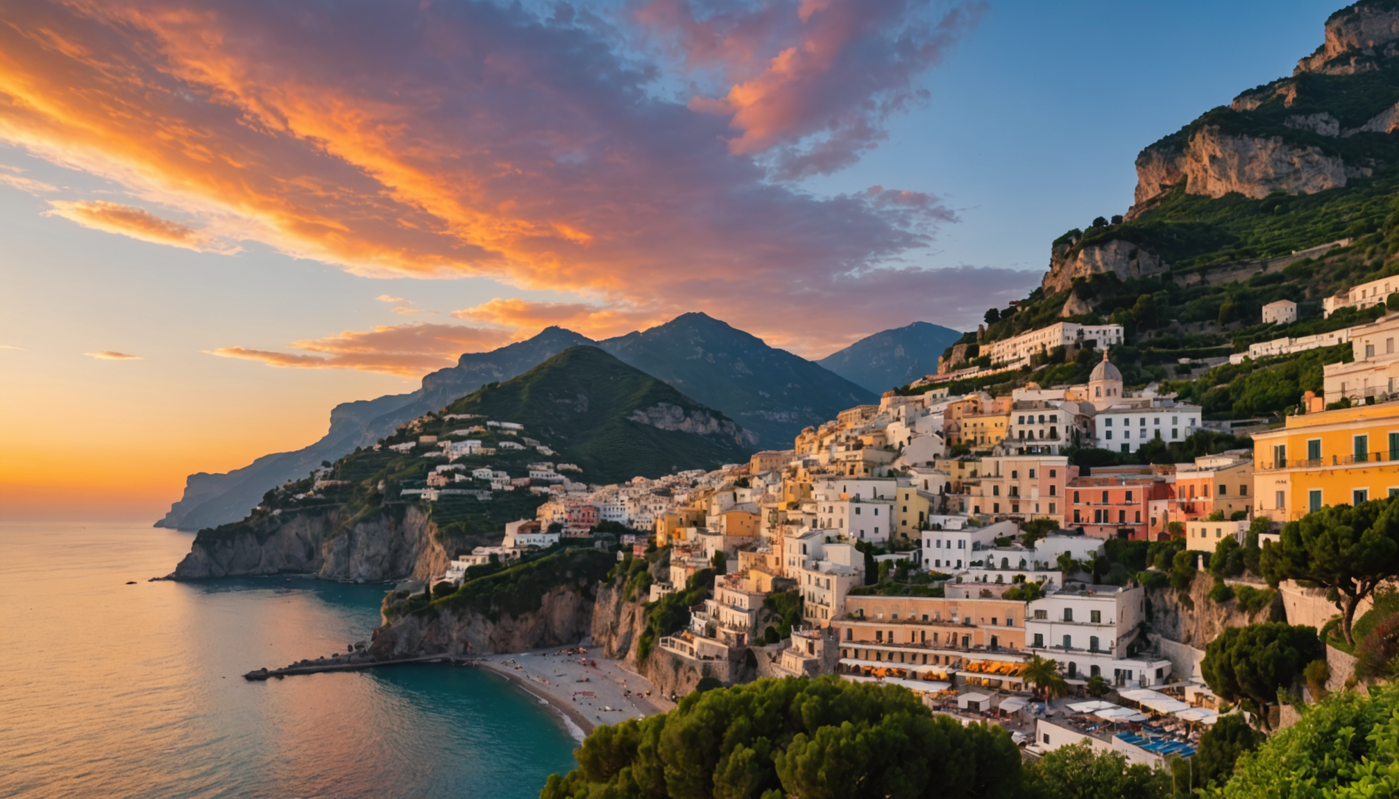 découvrez praiano, un charmant village de la côte amalfitaine réputé pour ses couchers de soleil à couper le souffle, ses ruelles pittoresques et son ambiance authentique. un lieu idéal pour des vacances inoubliables en italie.