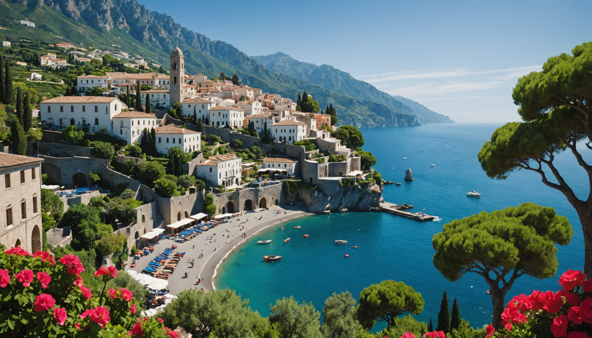 explorez ravello, la pittoresque 'ville de la musique' située sur les hauteurs de la côte amalfitaine. laissez-vous séduire par ses jardins, son patrimoine et ses panoramas à couper le souffle.