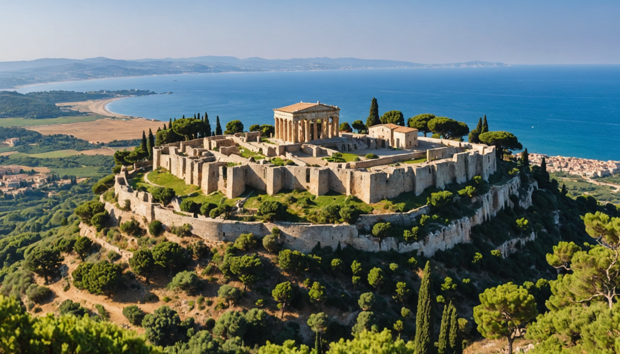 explorez populonia en toscane, un lieu unique mêlant plages superbes, vestiges archéologiques étrusques et vues panoramiques exceptionnelles sur la mer tyrrhénienne. un voyage inoubliable entre nature, histoire et beauté.