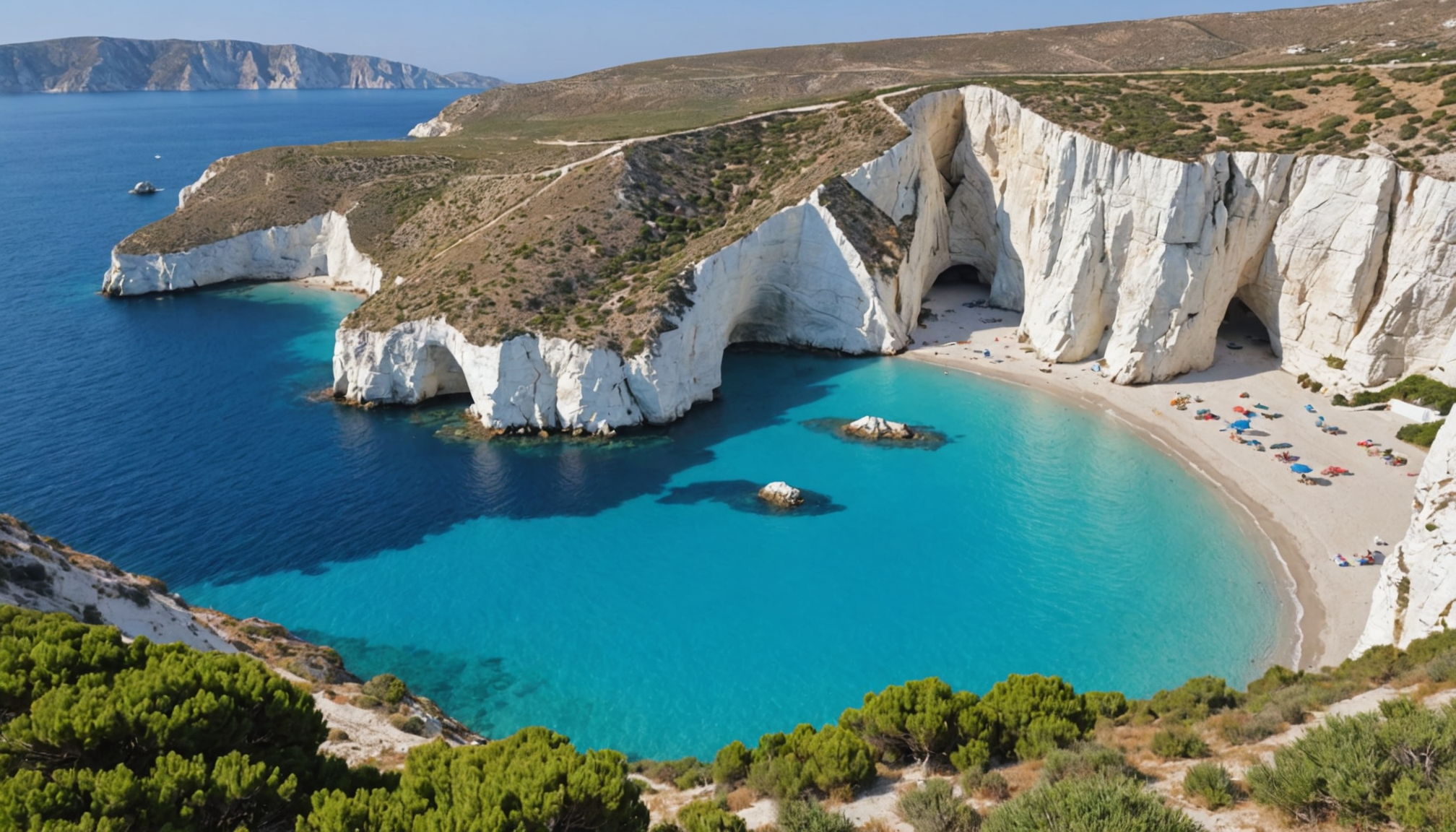 explorez papafragas, une plage exceptionnelle située sur l'île de milos en grèce. découvrez ses paysages spectaculaires, ses grottes mystérieuses et profitez d'une expérience balnéaire unique sur la mer égée.