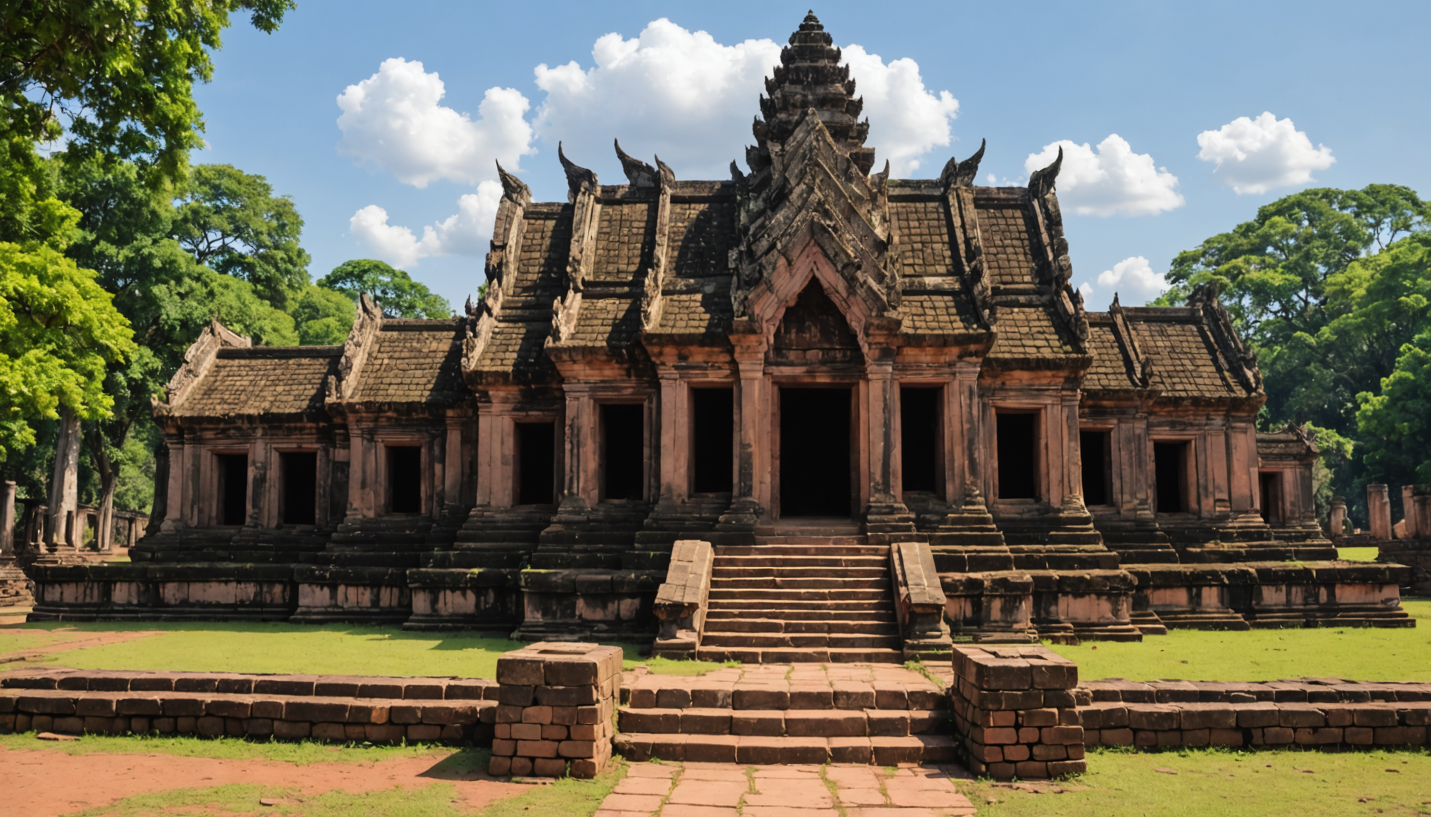 partez à la découverte du vat phou au laos, un ancien temple khmer classé au patrimoine mondial de l’unesco. plongez dans l’histoire fascinante de ce site mystérieux, entre vestiges grandioses et paysages époustouflants au cœur du sud du laos.