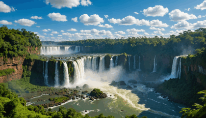 explorez la splendeur des chutes d'iguazu, une merveille naturelle située à la frontière du brésil et de l'argentine. un lieu incontournable pour les amoureux de paysages grandioses et d'aventures.