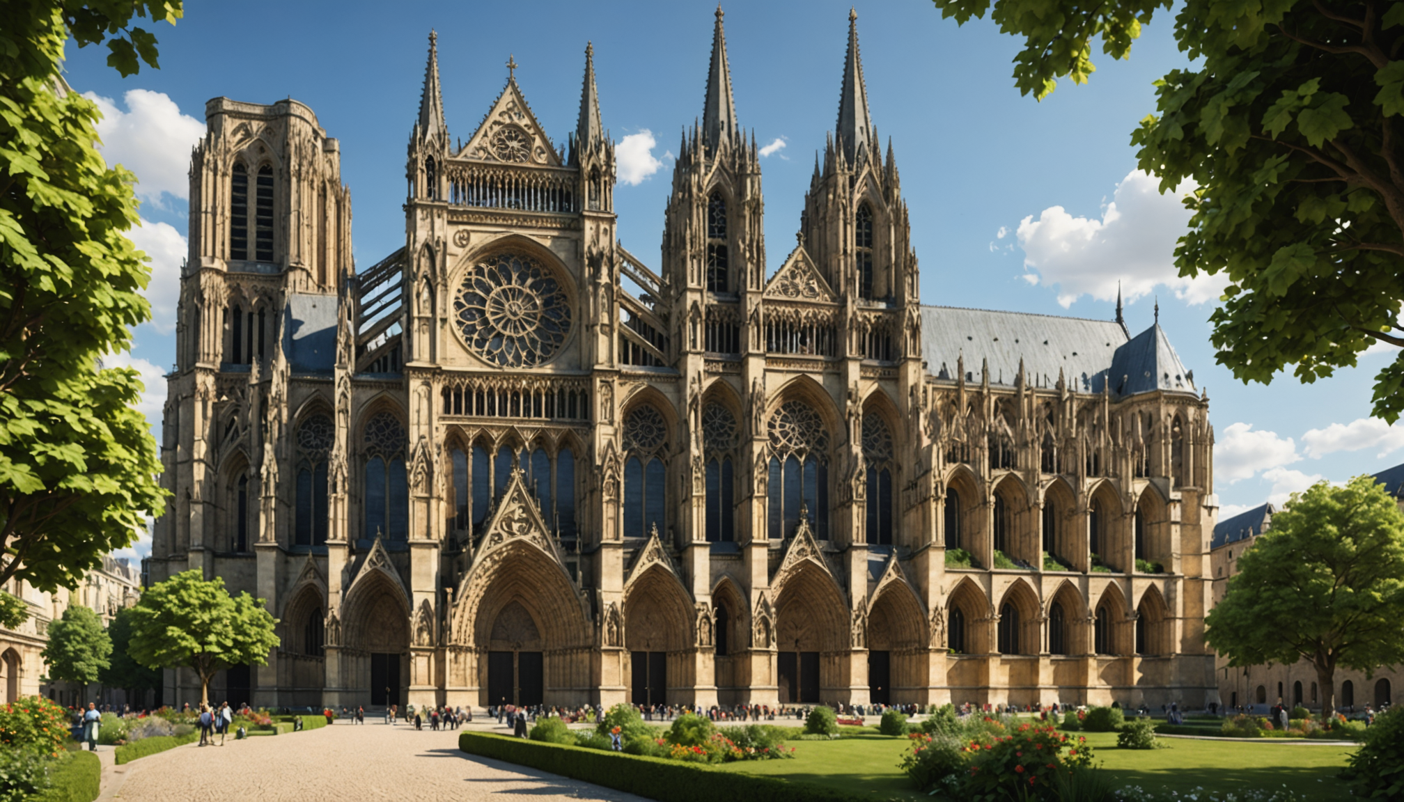 explorez la majestueuse cathédrale de reims, chef-d'œuvre de l'art gothique, célèbre pour son histoire, son architecture impressionnante et ses magnifiques vitraux. une visite incontournable au cœur du patrimoine français.