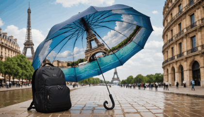 découvrez le parapluie idéal pour accompagner tous vos voyages à l'étranger : compact, résistant et élégant, il sera votre meilleur allié contre les intempéries durant toutes vos aventures.