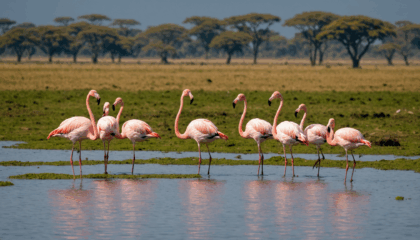 découvrez le lac nakuru, un véritable havre de paix pour les amateurs de faune et de flore. observez des flamants roses et une biodiversité exceptionnelle dans ce parc unique au kenya.