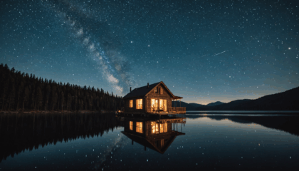 offrez-vous une nuit magique dans une cabane flottante au bord d’un étang : une expérience unique, proche de la nature, pour un séjour inoubliable entre détente et romantisme.