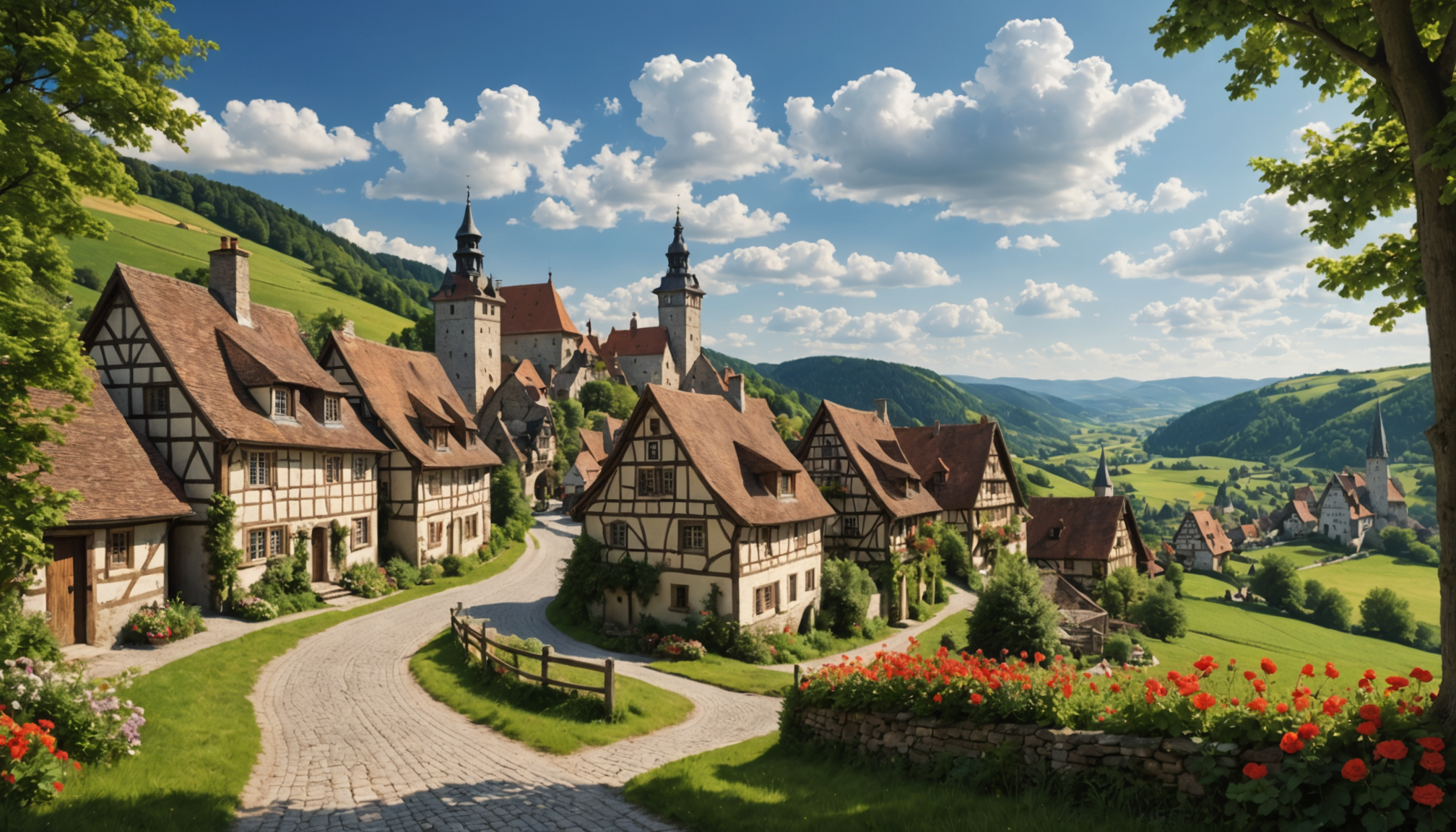 partez à la découverte de la mythique route romantique en allemagne : un itinéraire enchanteur mêlant villages médiévaux, châteaux féeriques et paysages pittoresques pour un voyage inoubliable au cœur de la bavière.