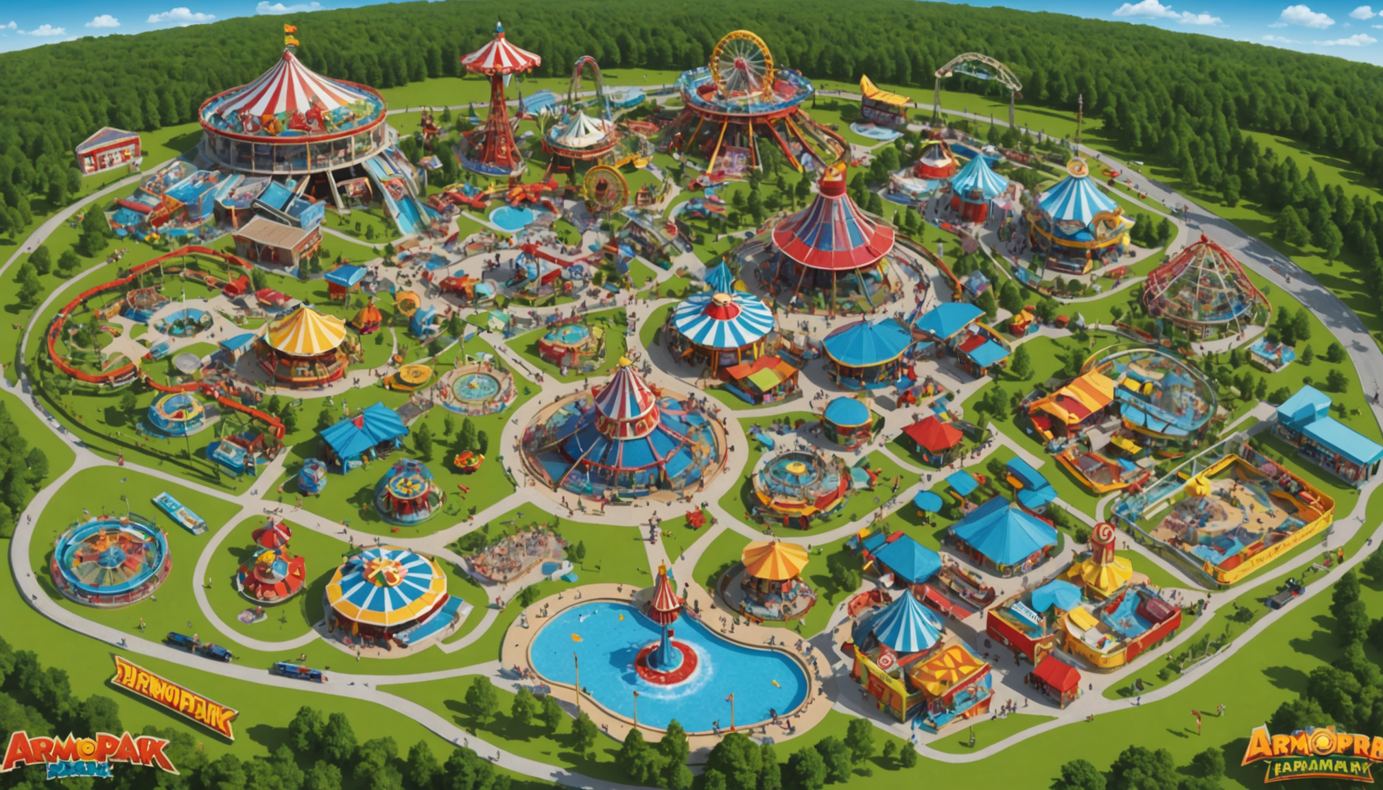 explorez armoripark grâce à notre guide photographique complet et consultez un plan détaillé du parc pour préparer au mieux votre visite. découvrez toutes les attractions et conseils pratiques !
