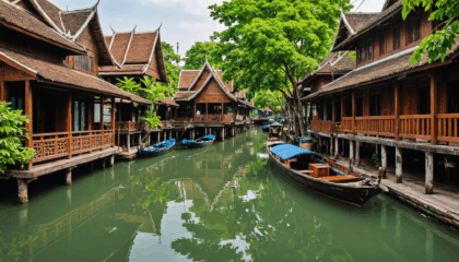 partez à la découverte des klongs de bangkok et vivez une expérience unique lors d'une paisible promenade en bateau à travers les canaux traditionnels de la ville. explorez un autre visage de bangkok entre nature, culture et authenticité.