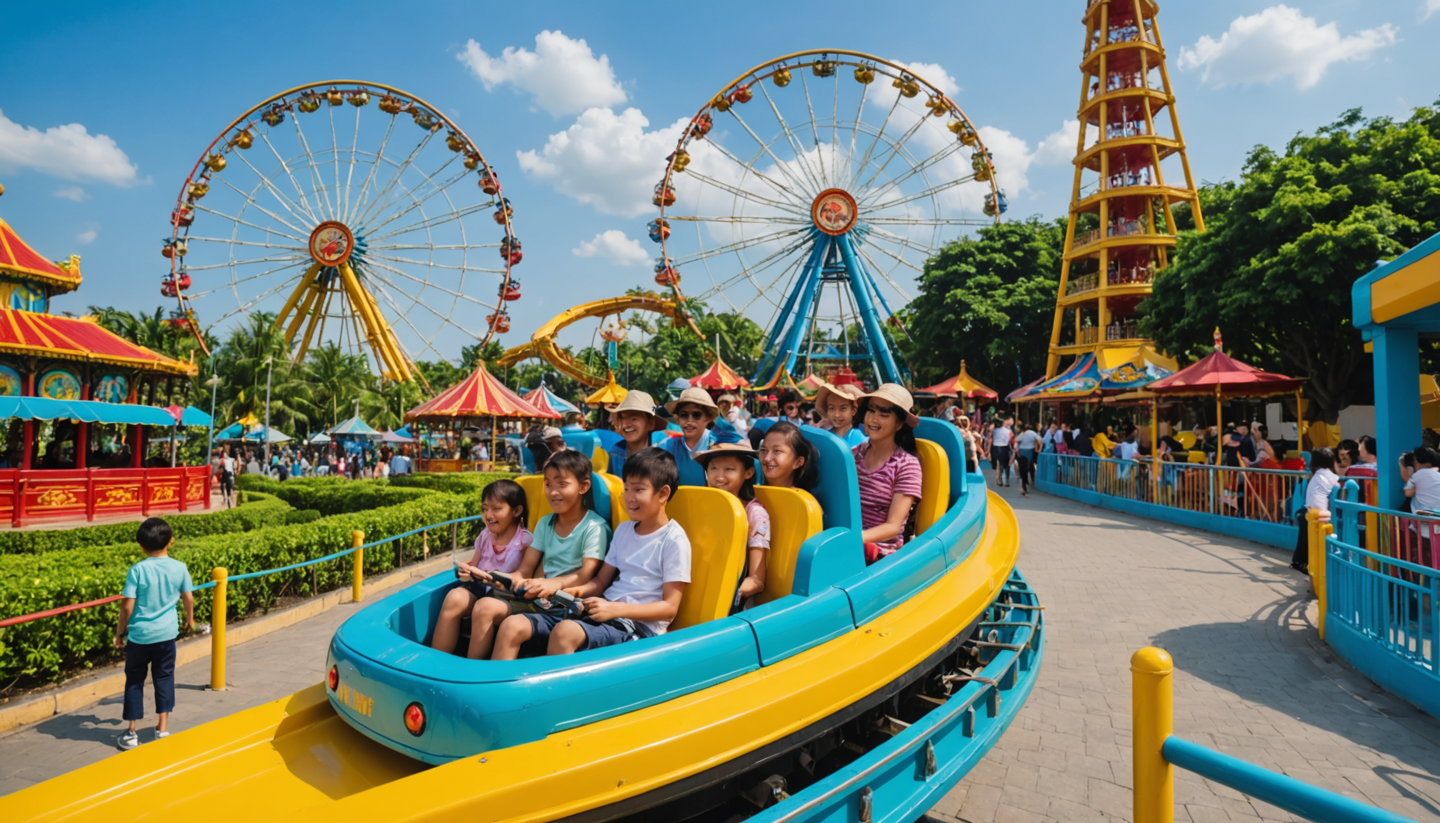 explorez trois parcs d'attractions incontournables pour vivre des aventures mémorables en famille lors de votre voyage au vietnam. activités, attractions et divertissements garantis pour petits et grands !