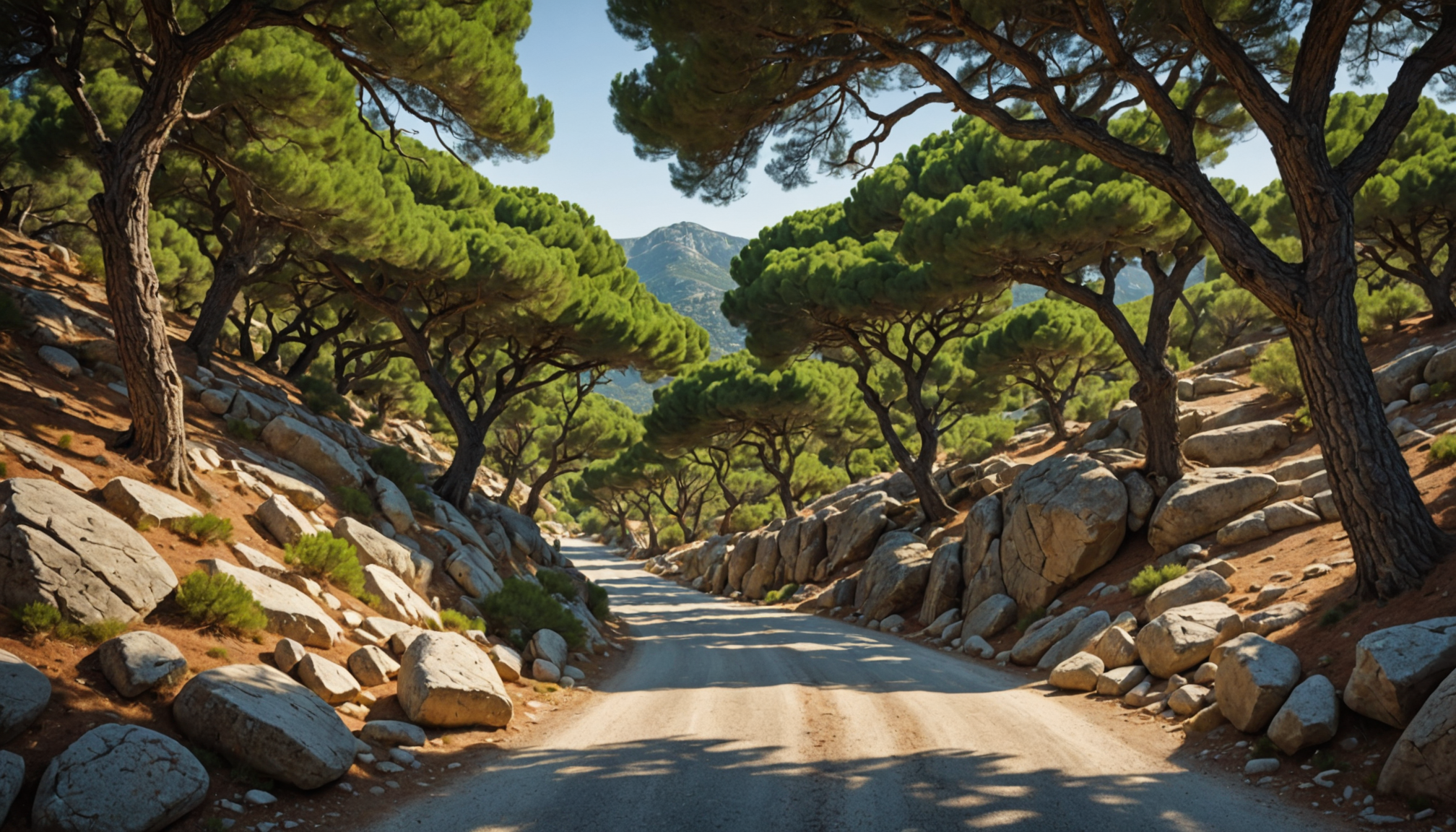 empruntez la route spectaculaire reliant porto vecchio à zonza et laissez-vous séduire par des paysages époustouflants entre roches sculptées et pins majestueux. une escapade inoubliable au cœur de la corse sauvage.