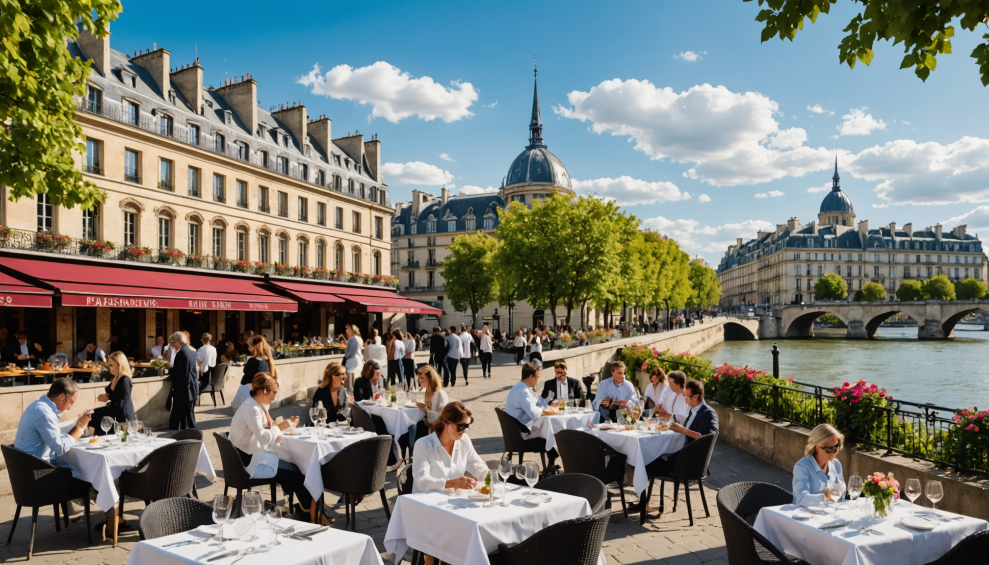 découvrez cinq adresses gastronomiques incontournables le long des quais de seine à paris, mêlant saveurs authentiques et cadre exceptionnel au bord de l'eau.