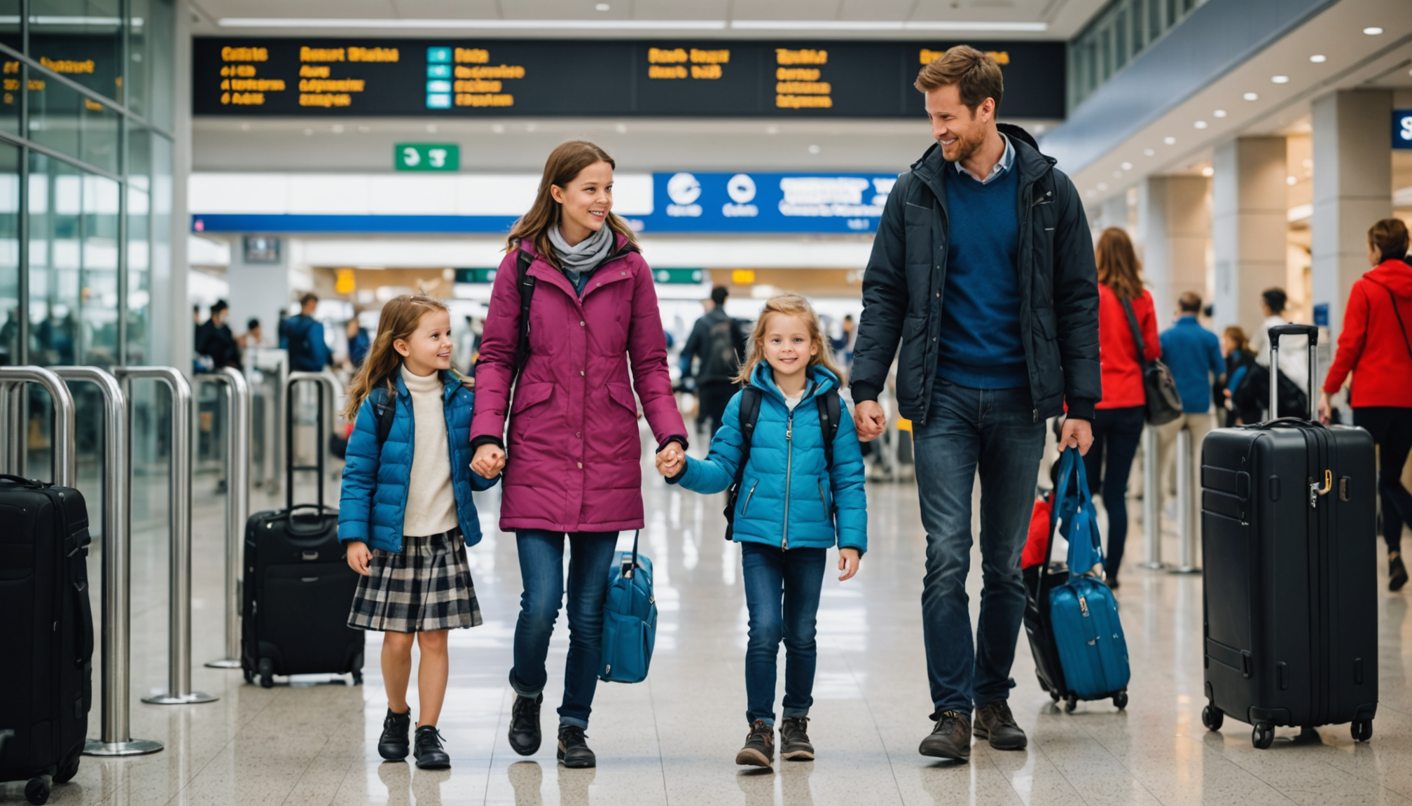 découvrez des astuces pratiques pour voyager sereinement avec des enfants en bas âge à l'aéroport, en facilitant chaque étape du voyage pour toute la famille.