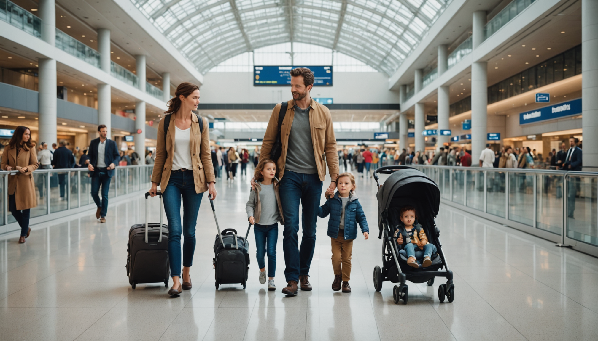 découvrez des astuces pratiques pour voyager sereinement avec des enfants en bas âge à l'aéroport, et facilitez toutes les étapes de votre passage.
