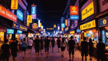 explorez notre sélection des meilleurs restaurants de la walking street et savourez des plats délicieux dans une ambiance animée et conviviale.