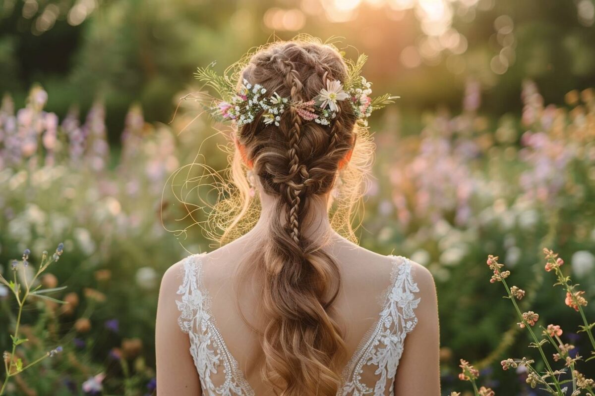 Découvrez comment sublimer votre mariage avec une coiffure bohème chic pleine de romantisme