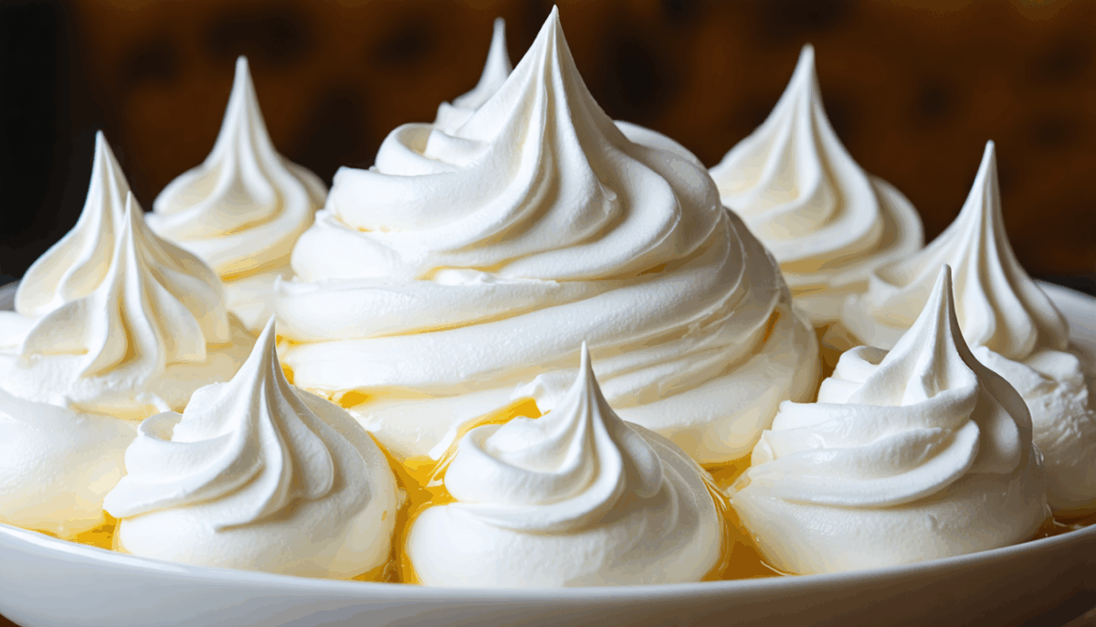 découvrez la douceur de l'île flottante, un dessert réconfortant qui rappelle les recettes de mamie. succombez à cette délicieuse combinaison de crème anglaise et de nuages de meringue, un délice sucré qui réchauffe le cœur et ravive les souvenirs d'enfance.